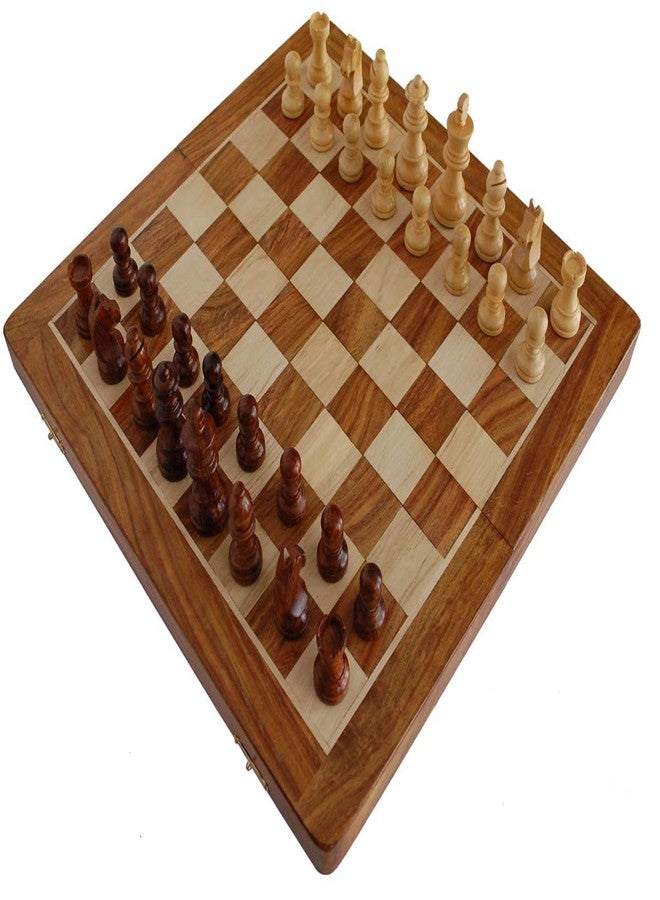 Medieval Replicas Magnetic Travel Chess Board Set - Classic Wood Staunton 7 X 7 Inch Pocket Chess Set with Folding Game Board Handmade in Fine Rosewood - Image 3